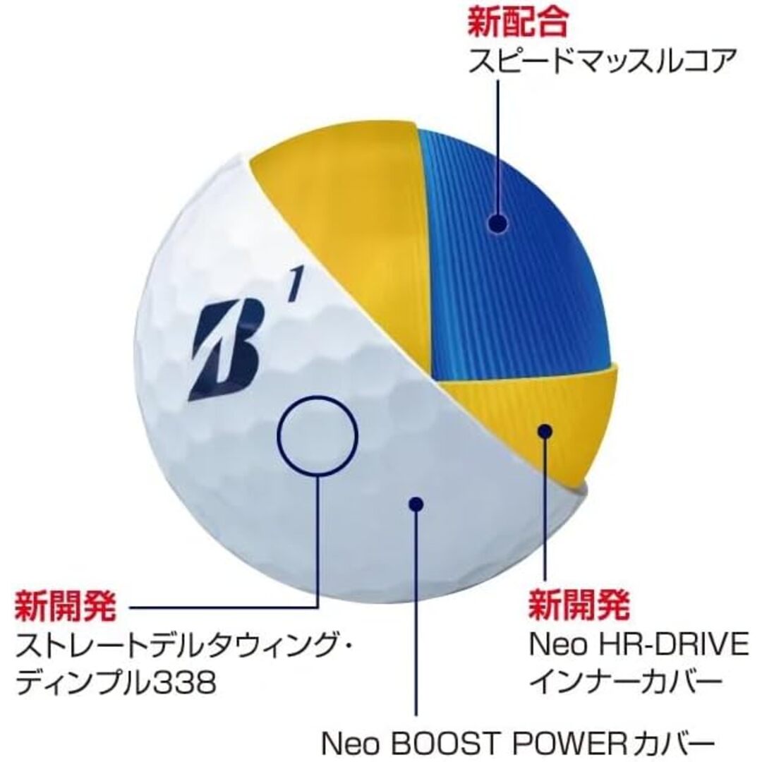 BRIDGESTONE】ブリヂストン TOUR B JGR ゴルフボール(3球箱×4箱