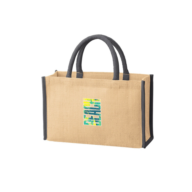 ジュートスクエアパイピングトート（M）画像