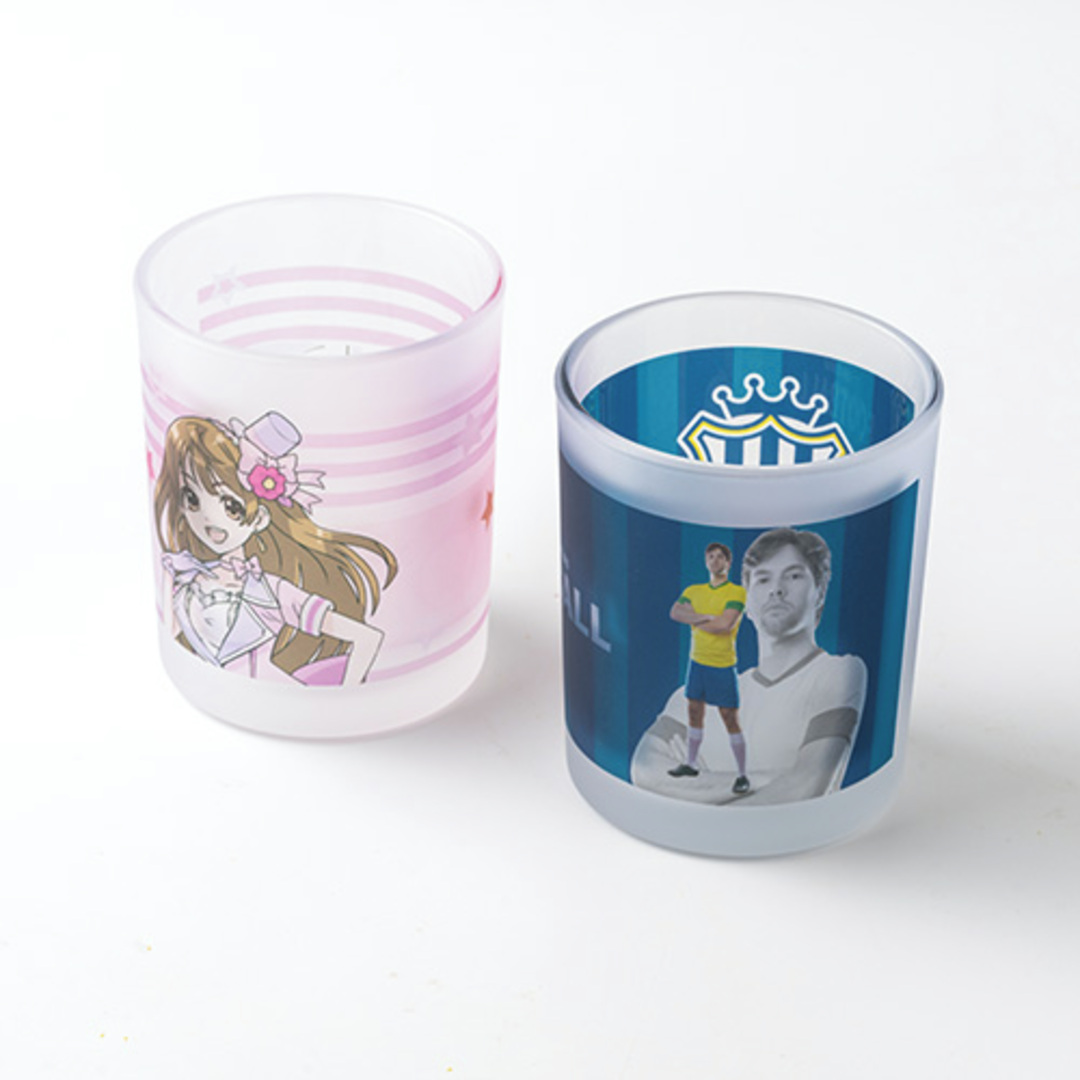 フルカラー印刷対応グラス(200ml) クリア/フロスト