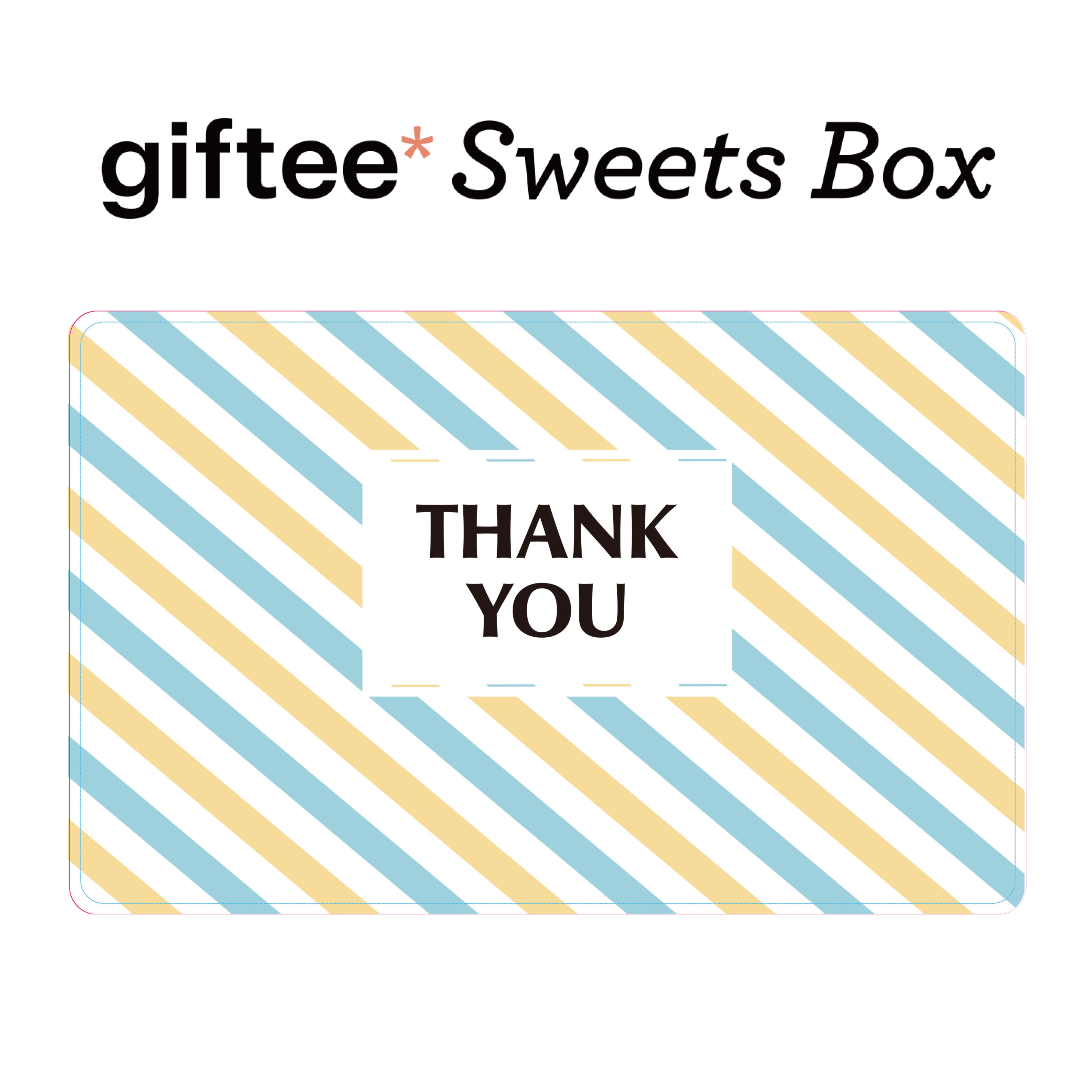 【ストライプ】giftee Sweets Box ギフトカード