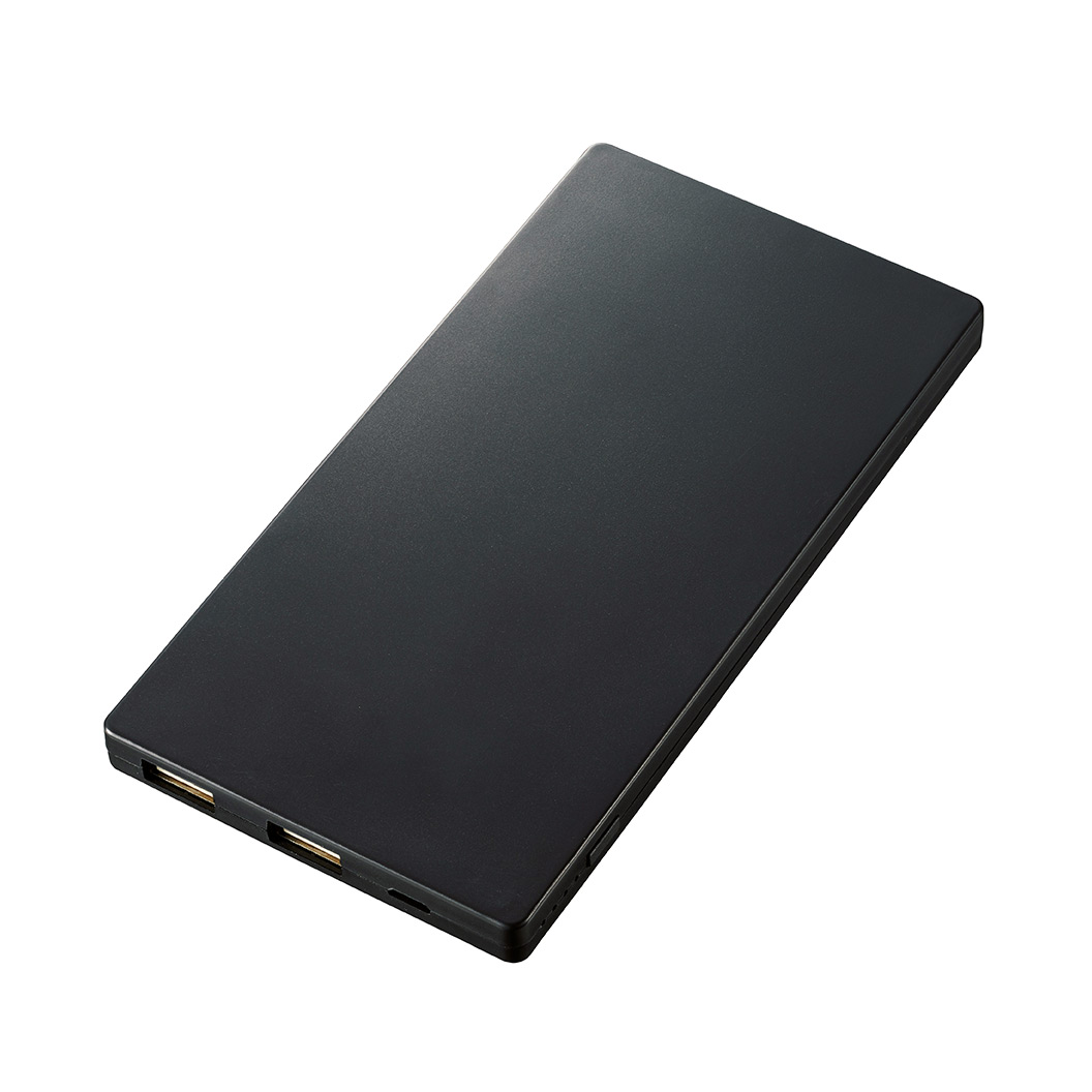 モバイルチャージャー 6000mAh 1ポート フラット形状 全面印刷可能