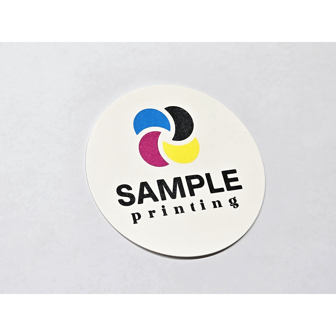 紙のコースター 丸型 フルカラー印刷｜ノベルティ・オリジナルグッズ