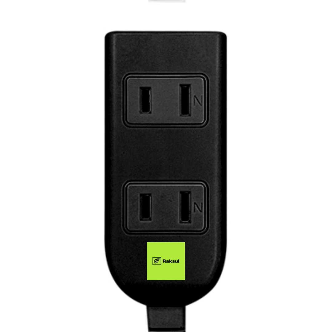 ほこり防止シャッター付電源タップ　3個口1m画像
