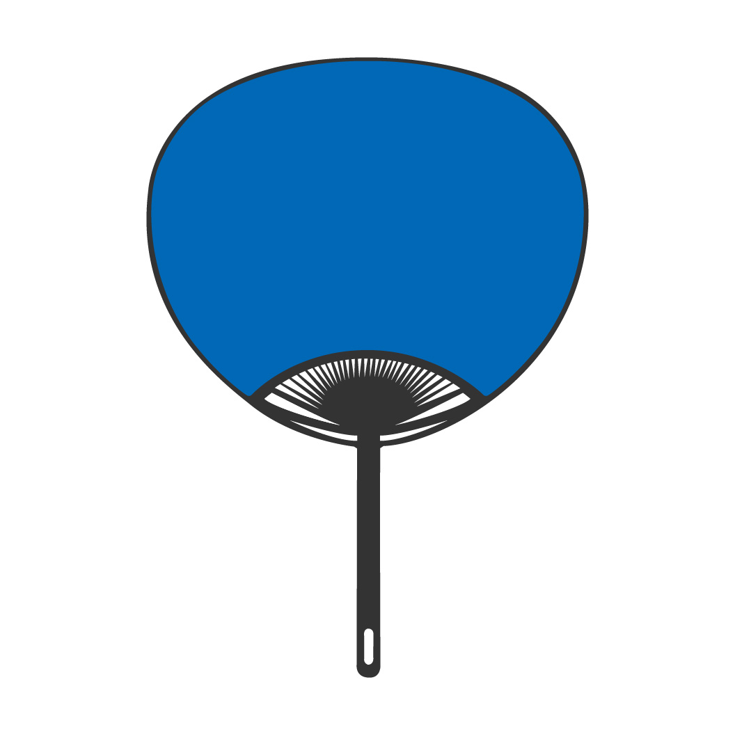 名入れうちわ（無地） レギュラーサイズ