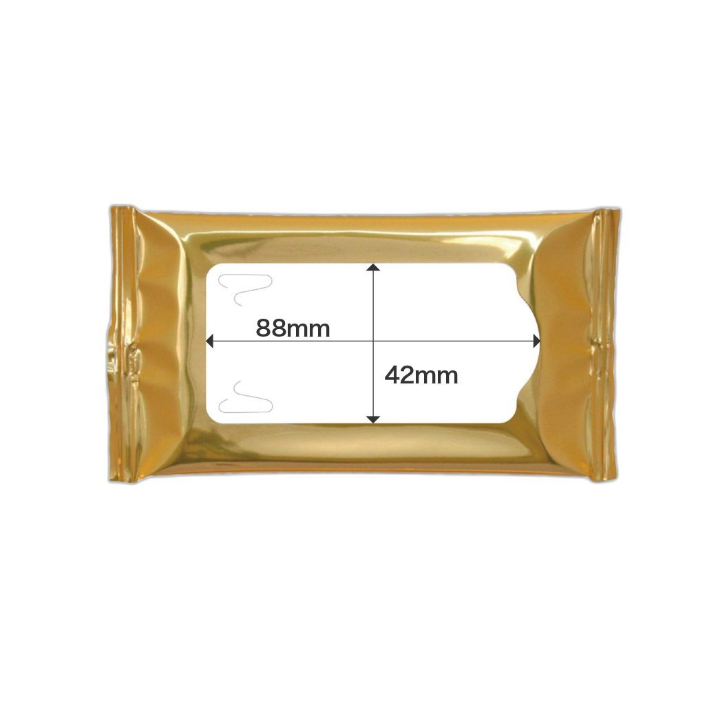 ウェットティッシュスリム10枚ゴールド｜ノベルティ・オリジナルグッズ