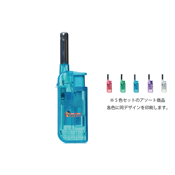 ライテック 使い切り点火棒チャカチャカ3クリアCR 5色セット画像