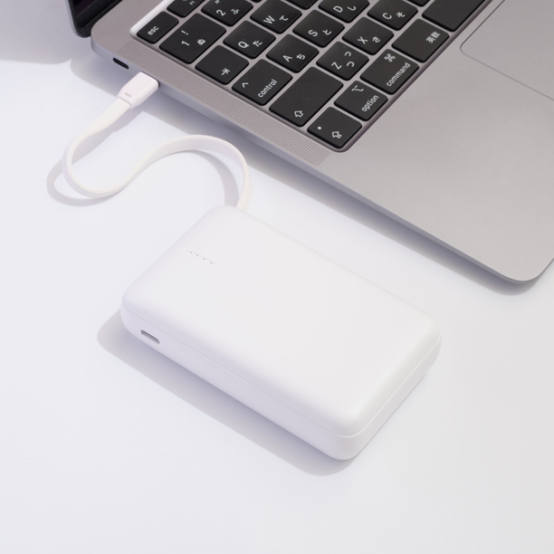 【短納期】リン酸鉄リチウムイオン電池使用 急速充電モバイルバッテリー 10000mAh画像