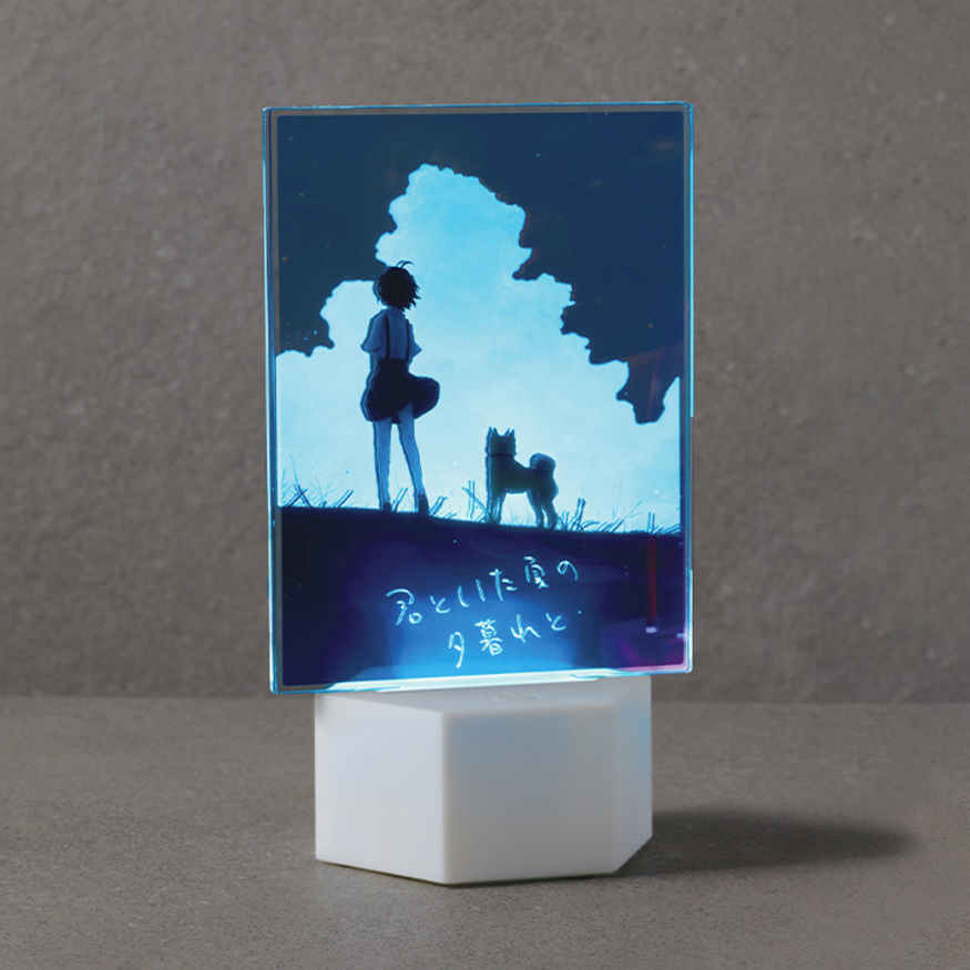 アクリルライティングスタンド六角用プレート 長方形 小さめ 5mm厚