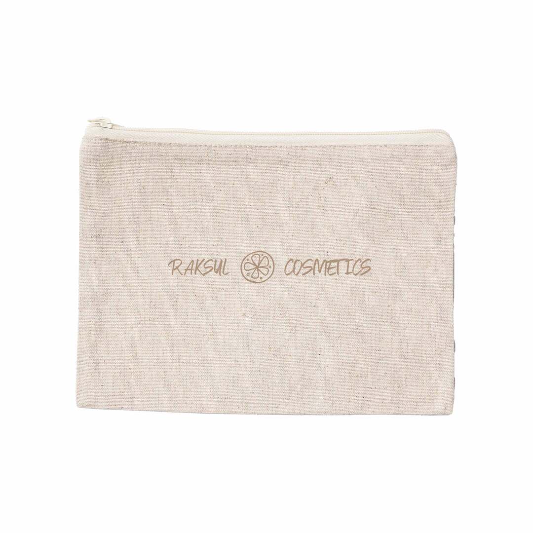 10オンス・コットンリネンフラットポーチ画像