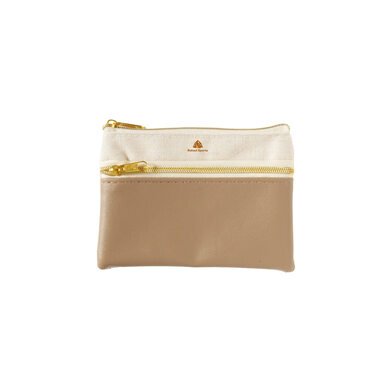 バイカラーズ・ダブルファスナーポーチ