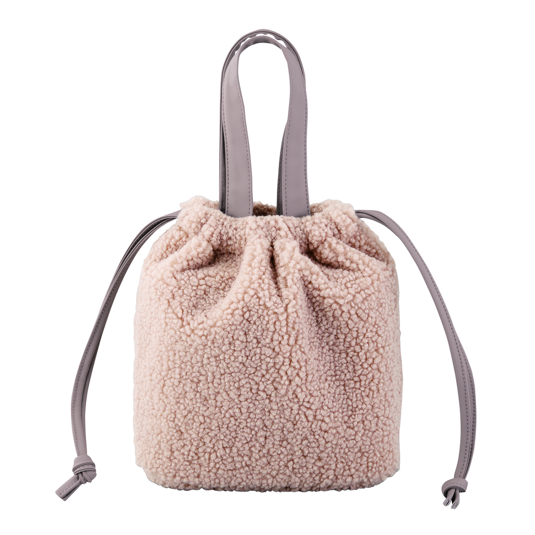 【商品のみ】スアーヴ ボア 巾着バッグ 2WAY画像