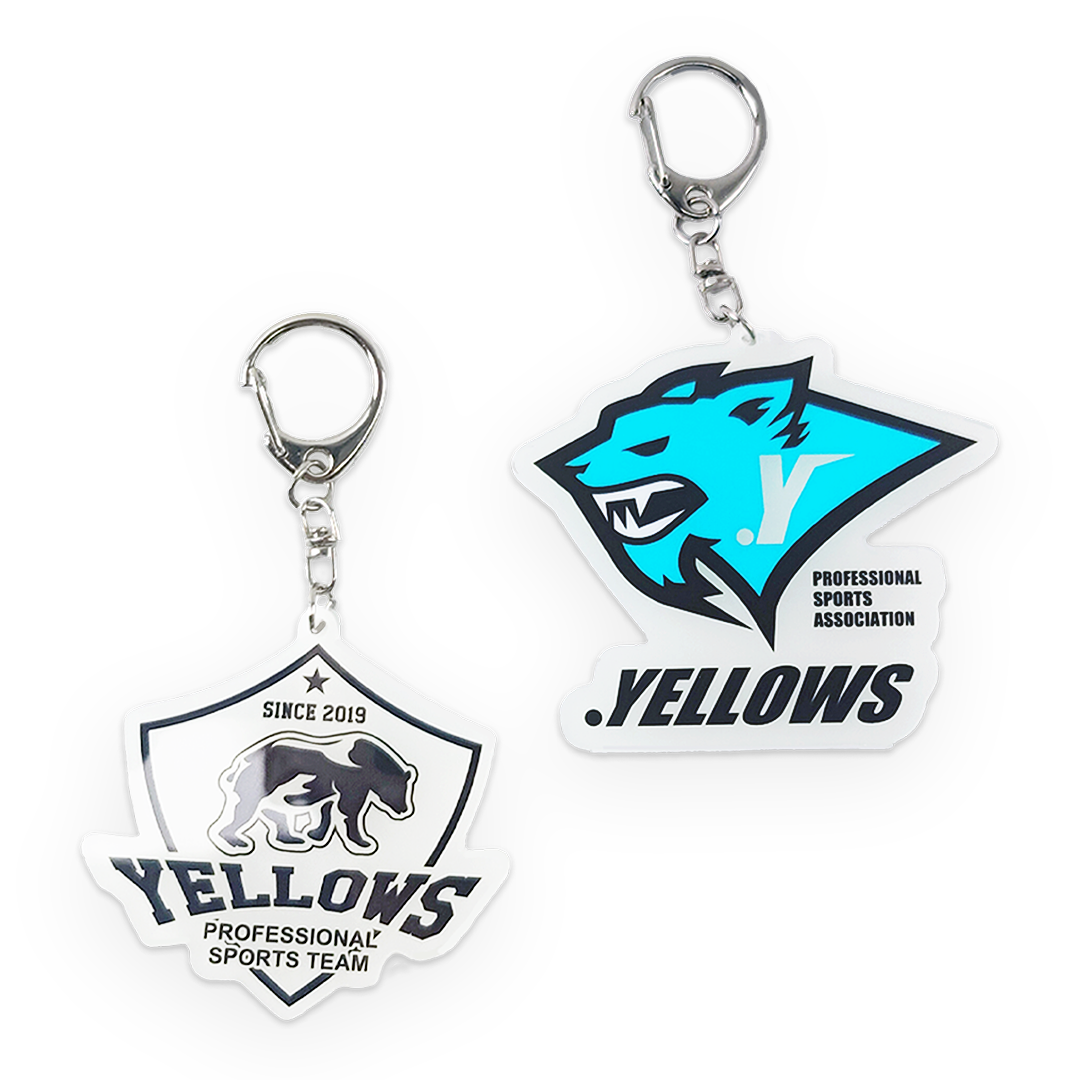 フリーカットアクリルキーホルダー 60x60mm