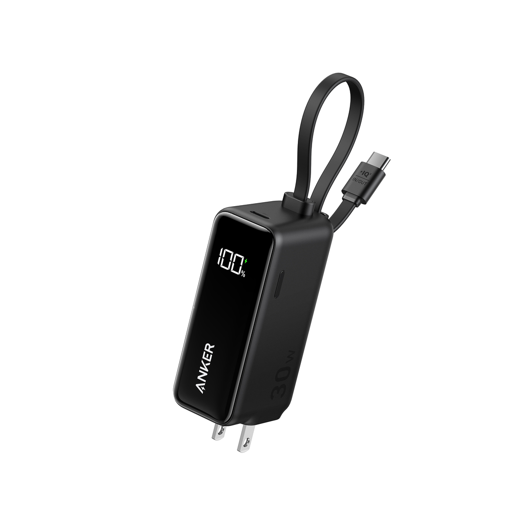 Anker Power Bank (30W Fusion Built-In USB-C ケーブル)