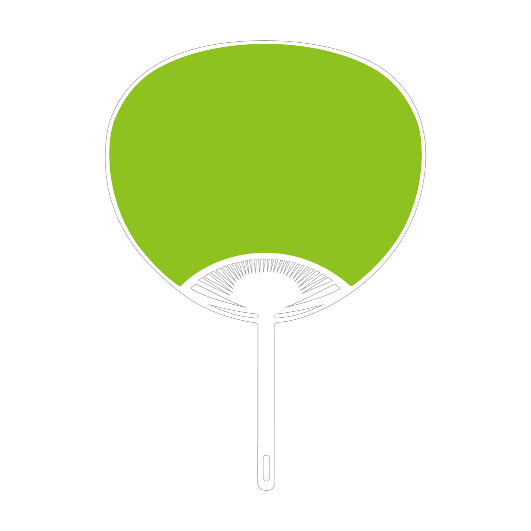 名入れうちわ（無地） レギュラーサイズ