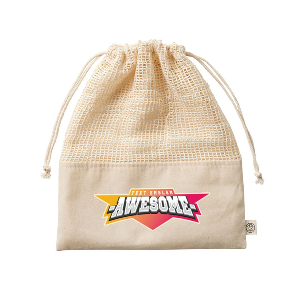 オーガニックコットン ネット巾着 (L)画像