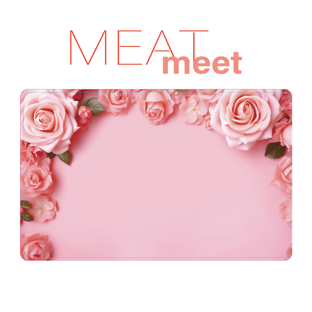 【花柄】MEAT meet カタログギフトカード_rose