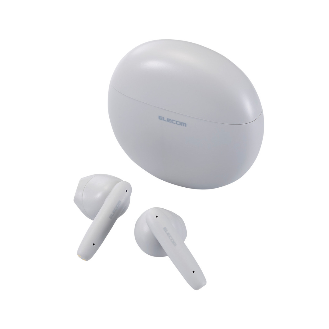 エレコム ワイヤレスイヤホン Bluetooth 5.3 低遅延 タッチセンサー ブラック