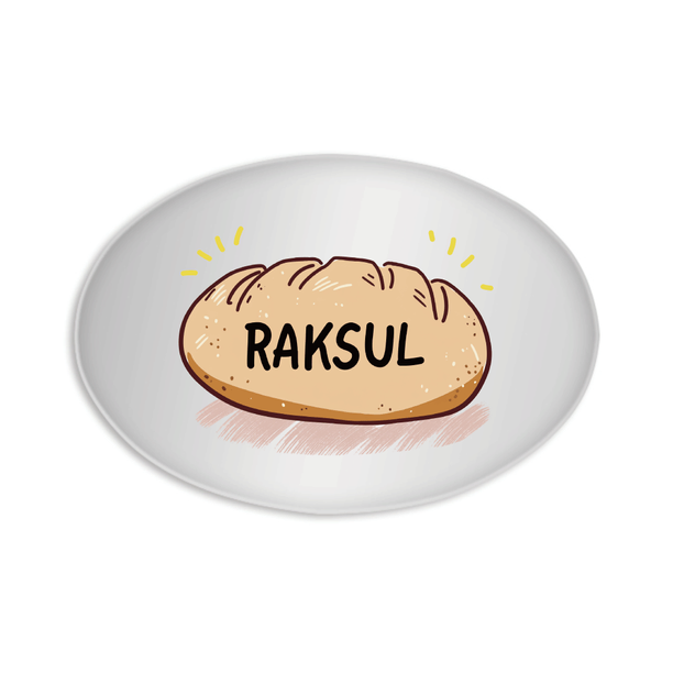 楕円型缶バッジ