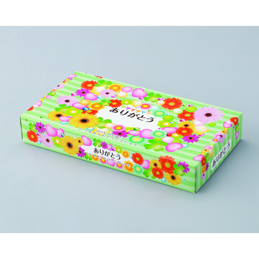【商品のみ】ありがとうポップアップ BOXティッシュ40W