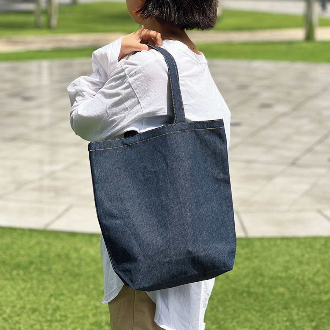 デニムトート(M) インディゴ TR-1374