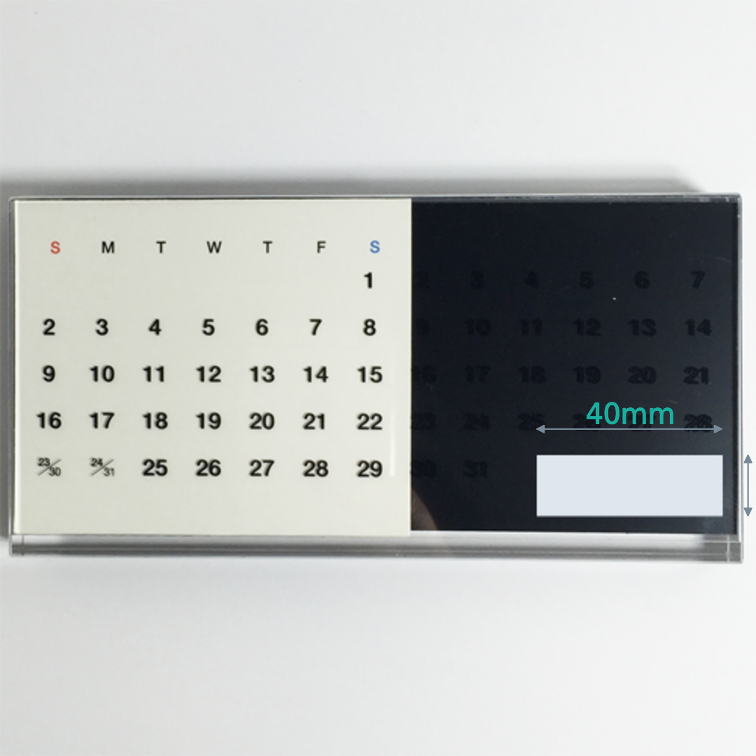 アクリル万年カレンダー 卓上 TS-1191｜ノベルティ・オリジナルグッズ