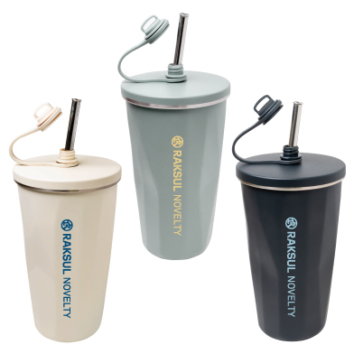 PREMO ストロー付真空タンブラー500ml画像