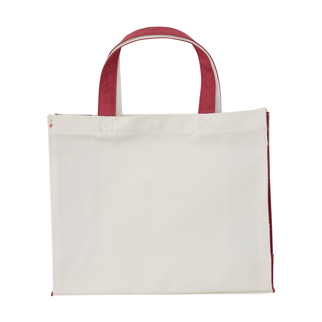 ポリ2トーンスクエアトートバッグ ワイド（S）