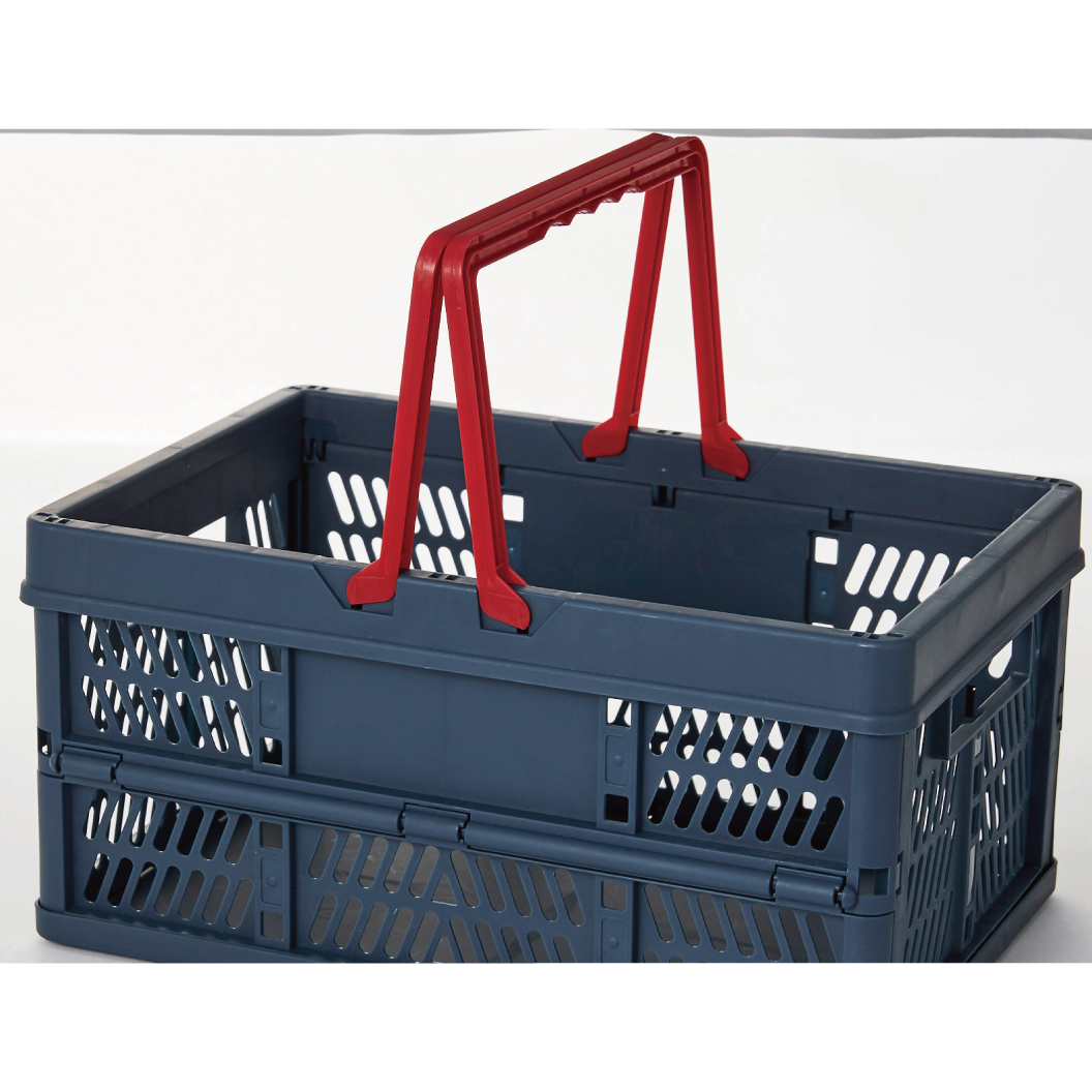 オリジナルハンドル付き折りたたみコンテナボックス ※色指定不可